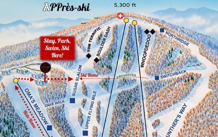 Appresski - 5 Bed Ski In Ski Out - 50 Steps To Ski Sugar Mountain Slopes Экстерьер фото